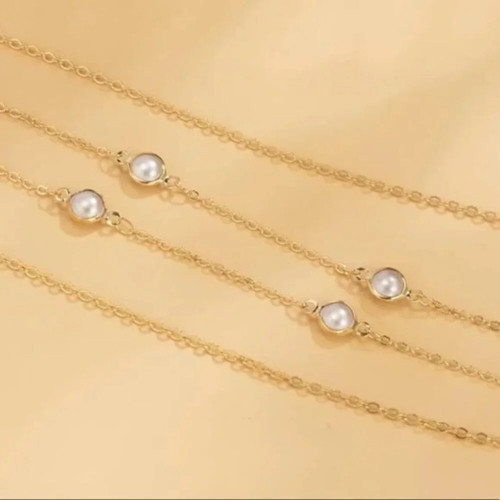 Gold Chain Pearl Waist Body Jewelry Accessory
